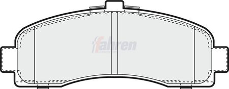 Fahren FBP3022 Brake Pad Set, disc brake - 1