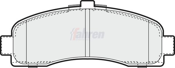 Fahren FBP3022 Brake Pad Set, disc brake - 1