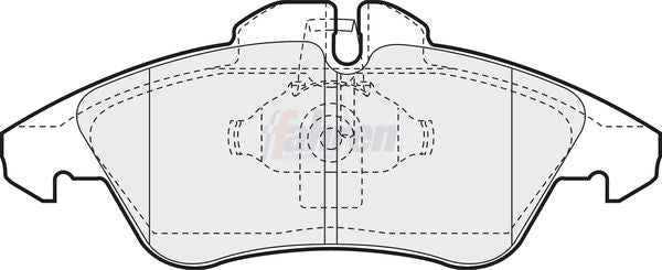 Fahren FBP3024 Brake Pad Set, disc brake - 1