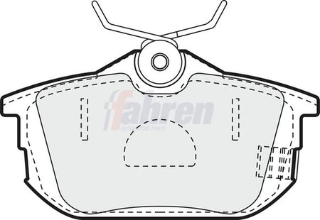 Fahren FBP3027 Brake Pad Set, disc brake - 1
