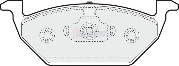 Fahren FBP3030 Brake Pad Set, disc brake - 1