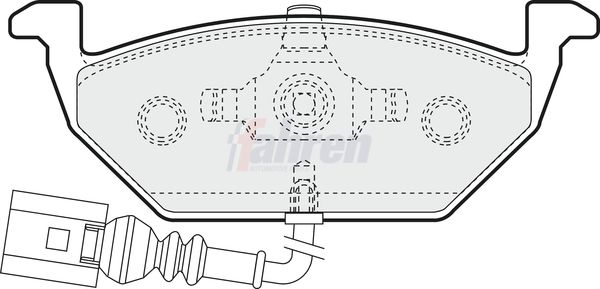 Fahren FBP3031 Brake Pad Set, disc brake - 1