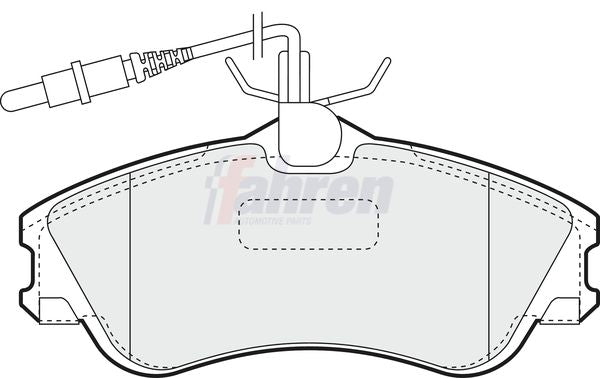 Fahren FBP3032 Brake Pad Set, disc brake - 1