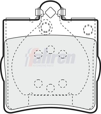 Fahren FBP3036 Brake Pad Set, disc brake - 1