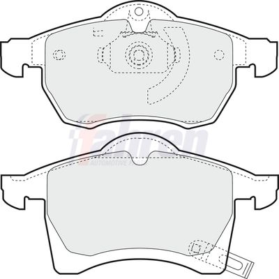 Fahren FBP3037 Brake Pad Set, disc brake - 1