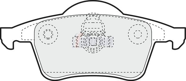 Fahren FBP3045 Brake Pad Set, disc brake - 1