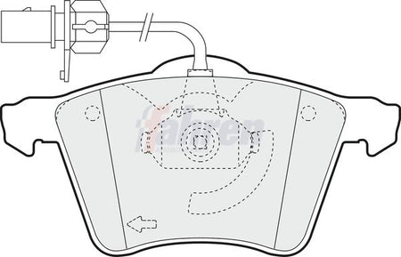 Fahren FBP3046 Brake Pad Set, disc brake - 1
