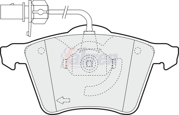 Fahren FBP3046 Brake Pad Set, disc brake - 1