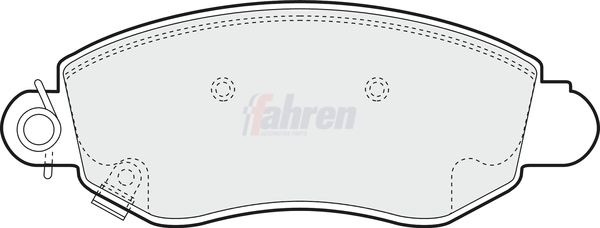 Fahren FBP3050 Brake Pad Set, disc brake - 1
