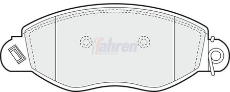 Fahren FBP3051 Brake Pad Set, disc brake - 1