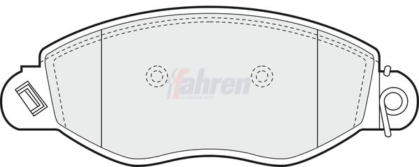 Fahren FBP3051 Brake Pad Set, disc brake - 1