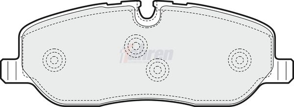 Fahren FBP3085 Brake Pad Set, disc brake - 1