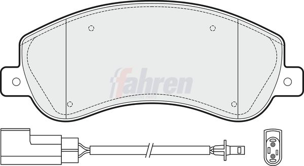 Fahren FBP3093 Brake Pad Set, disc brake - 1