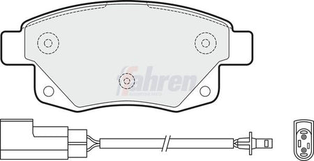 Fahren FBP3095 Brake Pad Set, disc brake - 1