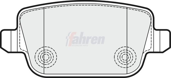 Fahren FBP3096 Brake Pad Set, disc brake - 1