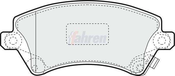 Fahren FBP3100 Brake Pad Set, disc brake - 1