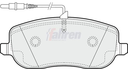 Fahren FBP3101 Brake Pad Set, disc brake - 1