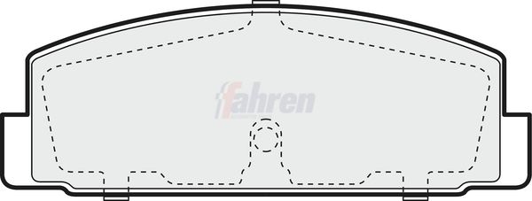 Fahren FBP3104 Brake Pad Set, disc brake - 1