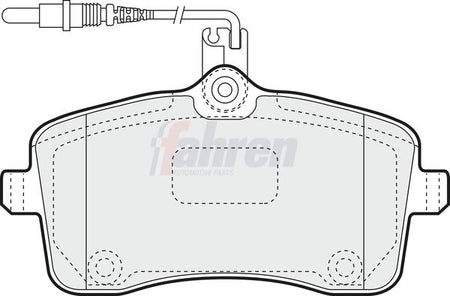 Fahren FBP3105 Brake Pad Set, disc brake - 1