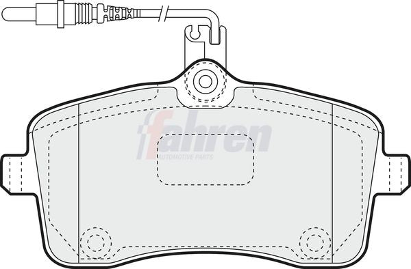 Fahren FBP3105 Brake Pad Set, disc brake - 1