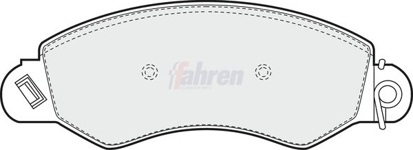 Fahren FBP3107 Brake Pad Set, disc brake - 1
