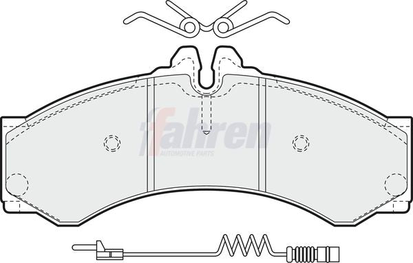 Fahren FBP3112 Brake Pad Set, disc brake - 1