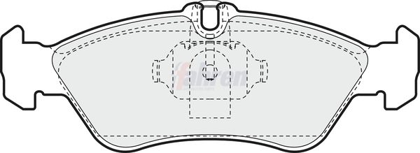 Fahren FBP3113 Brake Pad Set, disc brake - 1