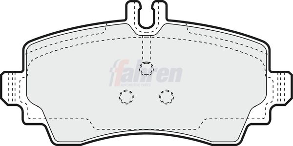 Fahren FBP3125 Brake Pad Set, disc brake - 1