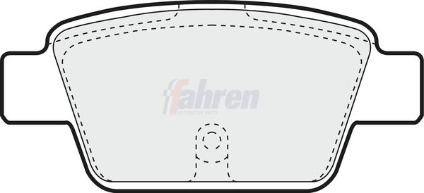 Fahren FBP3128 Brake Pad Set, disc brake - 1