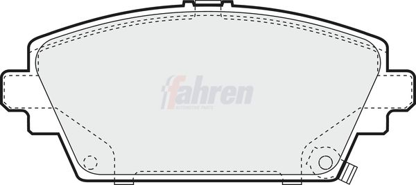 Fahren FBP3133 Brake Pad Set, disc brake - 1