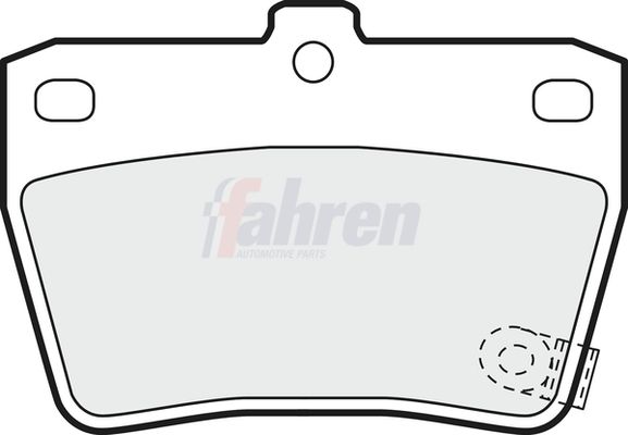 Fahren FBP3138 Brake Pad Set, disc brake - 1