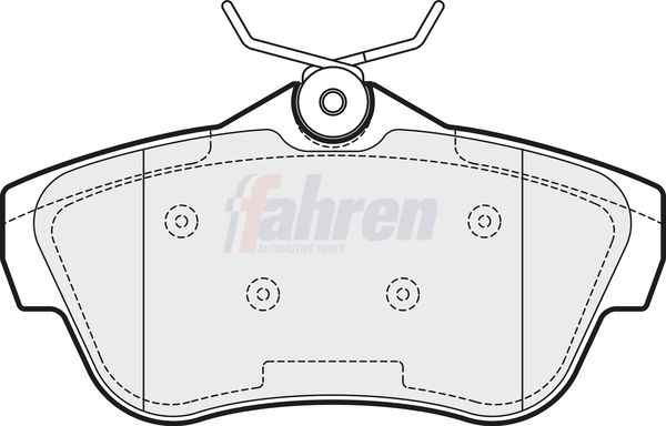Fahren FBP3140 Brake Pad Set, disc brake - 1