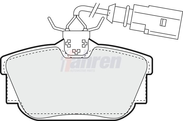 Fahren FBP3147 Brake Pad Set, disc brake - 1