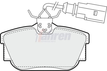 Fahren FBP3147 Brake Pad Set, disc brake - 1