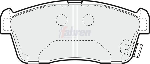 Fahren FBP3148 Brake Pad Set, disc brake - 1
