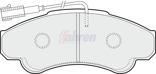 Fahren FBP3157 Brake Pad Set, disc brake - 1