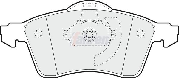 Fahren FBP3163 Brake Pad Set, disc brake - 1