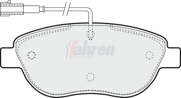Fahren FBP3164 Brake Pad Set, disc brake - 1