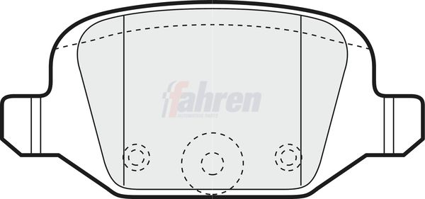 Fahren FBP3177 Brake Pad Set, disc brake - 1