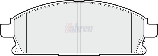 Fahren FBP3186 Brake Pad Set, disc brake - 1