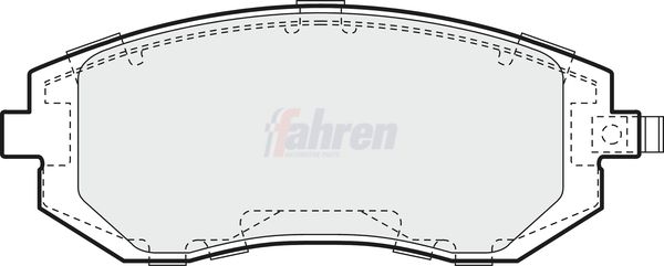 Fahren FBP3192 Brake Pad Set, disc brake - 1