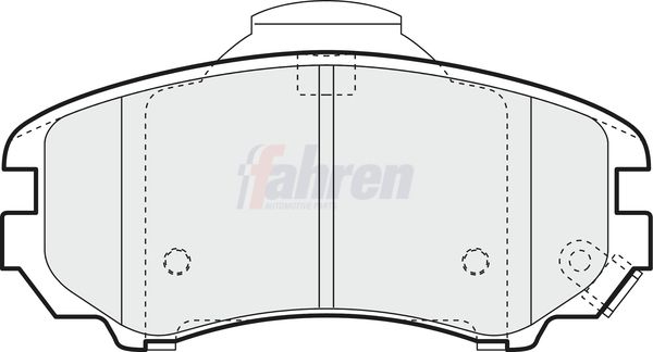 Fahren FBP3194 Brake Pad Set, disc brake - 1
