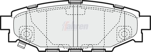 Fahren FBP3203 Brake Pad Set, disc brake - 1