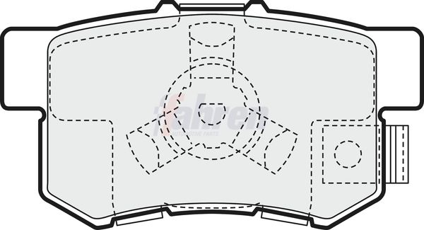 Fahren FBP3204 Brake Pad Set, disc brake - 1