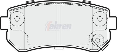 Fahren FBP3206 Brake Pad Set, disc brake - 1
