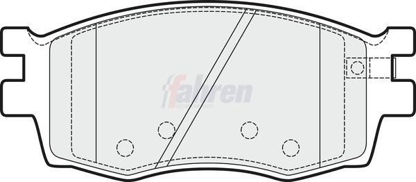Fahren FBP3207 Brake Pad Set, disc brake - 1