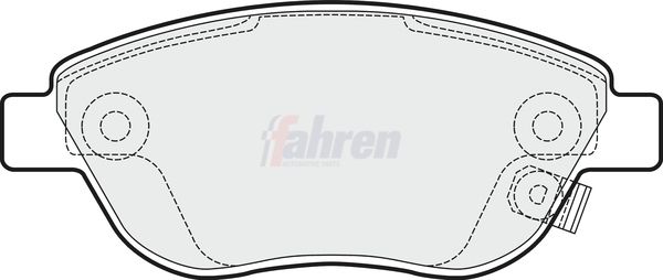 Fahren FBP3214 Brake Pad Set, disc brake - 1