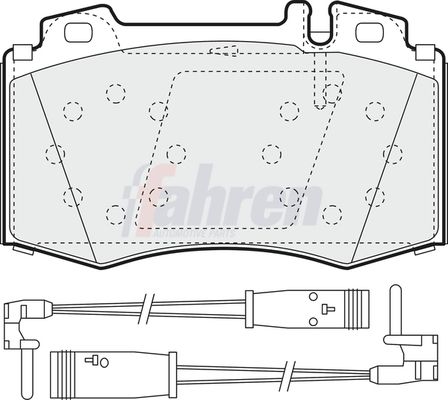 Fahren FBP3216 Brake Pad Set, disc brake - 1