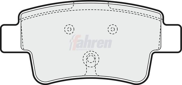 Fahren FBP3221 Brake Pad Set, disc brake - 1