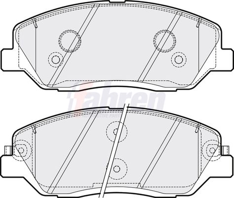 Fahren FBP3222 Brake Pad Set, disc brake - 1